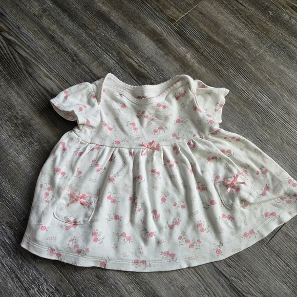 Little Me Other - 6M Girls Floral Pink Kids Dress